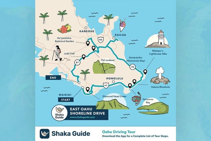 East Oahu Shoreline Self-Guided Audio Tour: GPS Driving Route from Hanauma Bay to Kailua photo 4