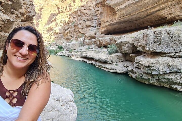 Wadi Shab & Bimmah Sinkhole Day Tour from Muscat — Swim, Hike and Beach Stops