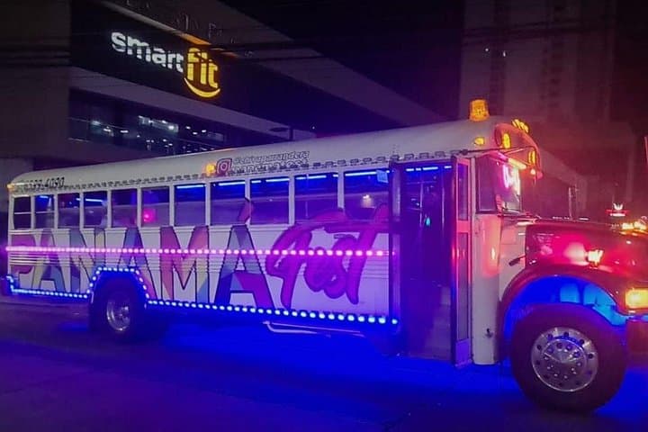 Night Party Bus Tour in Panama City — Amador Causeway Lights & Open Bar
