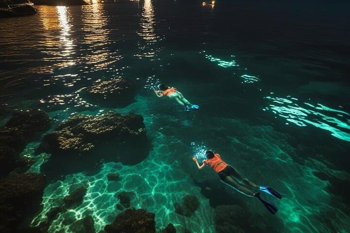 San Juan LED Night Snorkel: Guided LED & UV Night Reef Tour photo 5