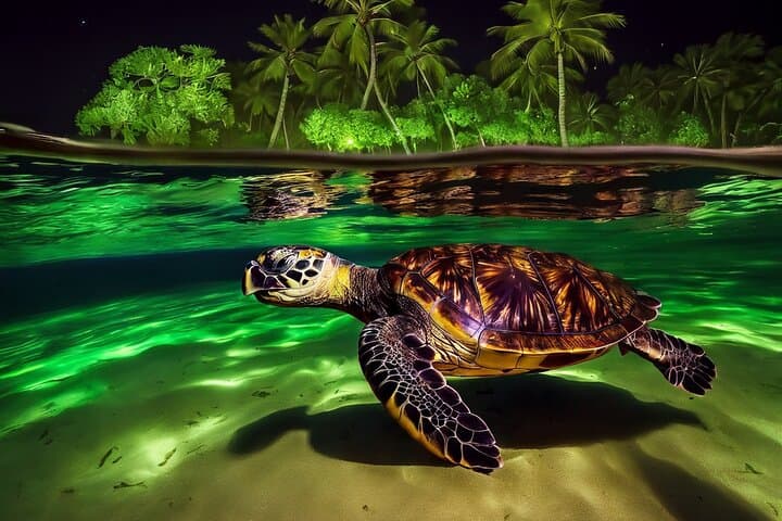 San Juan LED Night Snorkel: Guided LED & UV Night Reef Tour photo 6