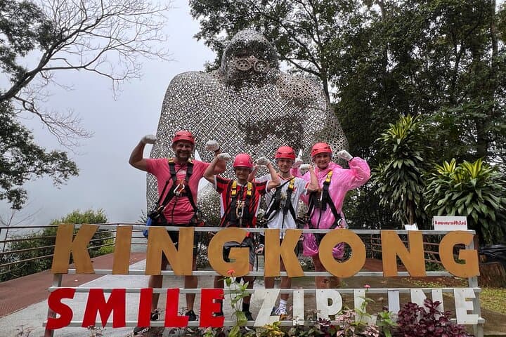 Chiang Mai Zipline, Mae Kampong Village & San Kamphaeng Hot Springs — Private Full‑Day Adventure