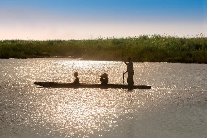 Overnight Mokoro Adventure in the Okavango Delta: Traditional Canoe & Island Camp photo 1