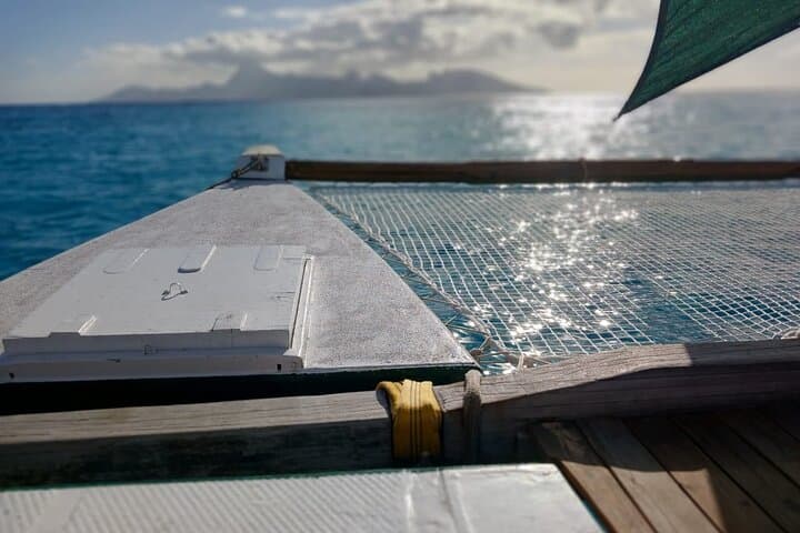 Sunset Sailing on Tahiti’s Lagoon: Polynesian Canoe Cruise at Dusk