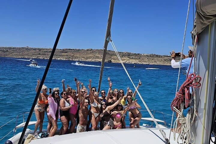 Half-Day Catamaran to Blue Lagoon & Crystal Lagoon — Comino Scenic Cruise photo 6