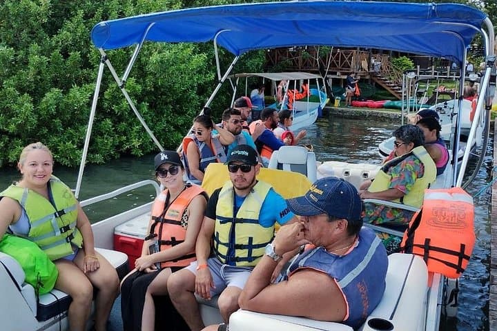 Full-Day Bacalar Lagoon & Cenote Azul from Cancun — Boat Ride, Swim & San Felipe Fort