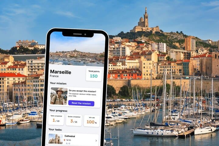 Self-Guided Marseille Exploration Game: Old Port to Notre-Dame de la Garde