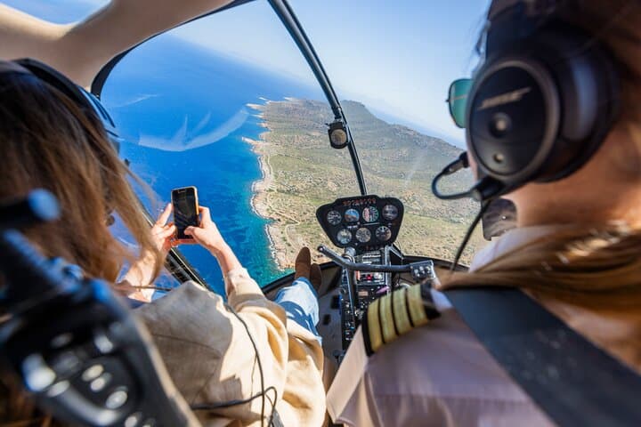 Santorini Sunset Helicopter Tour: Caldera, Volcanoes & Aerial Views photo 6