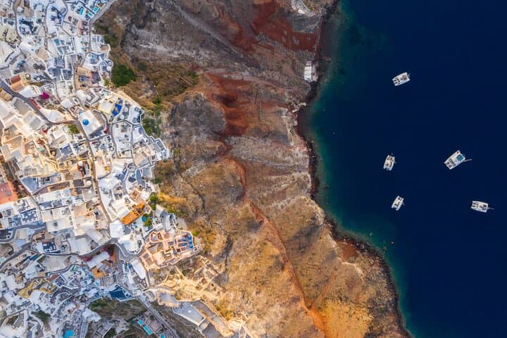 Santorini Sunset Helicopter Tour: Caldera, Volcanoes & Aerial Views photo 5