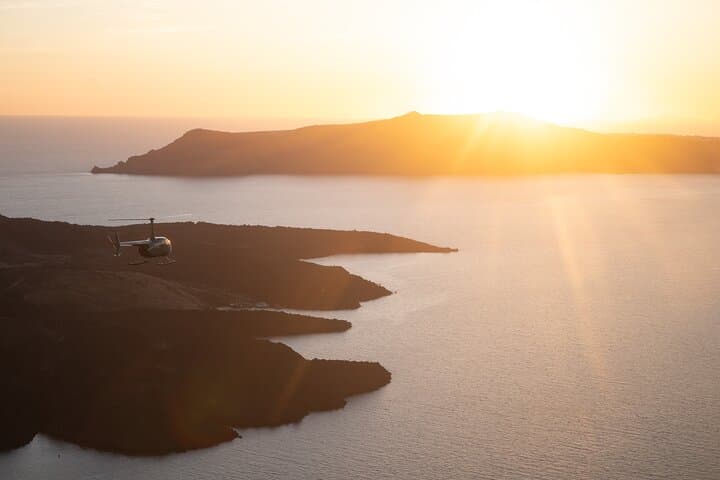 Santorini Sunset Helicopter Tour: Caldera, Volcanoes & Aerial Views photo 2