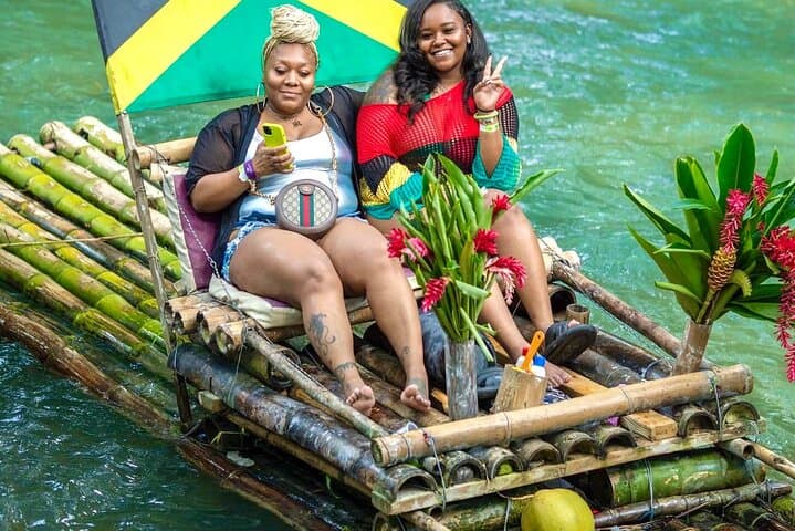 Ocho Rios Adventure: Dunn's River Falls Zipline, Bamboo Rafting & Horseback Combo photo 2