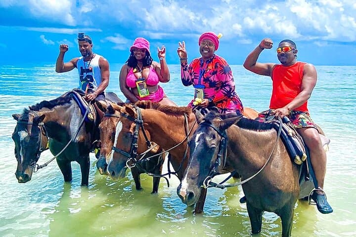 Montego Bay Adventure Combo: ATV, Bamboo Rafting & Beach Horseback Ride