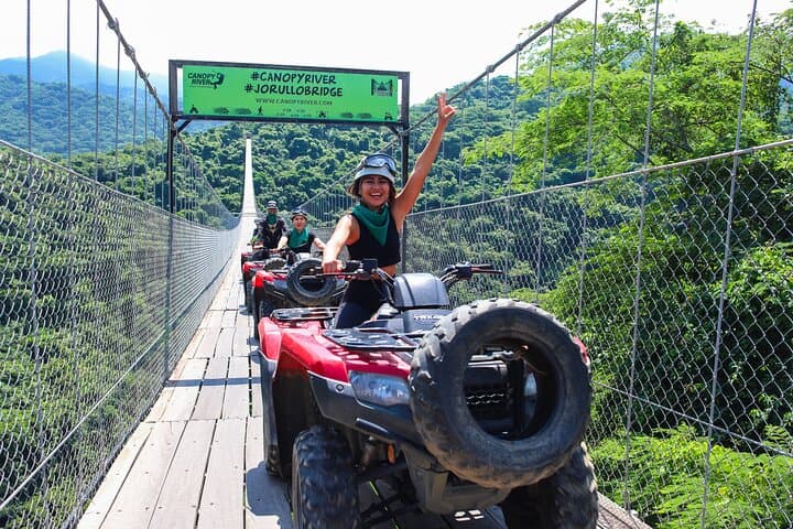 ATV, Jorullo Bridge & 11‑Line Zipline Adventure Near Puerto Vallarta photo 3