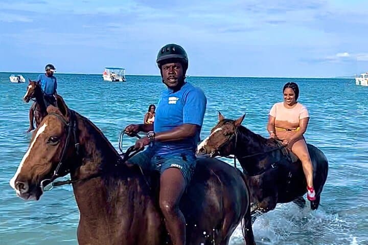 Ocho Rios Adventure: Dunn's River Falls Zipline, Bamboo Rafting & Horseback Combo photo 5