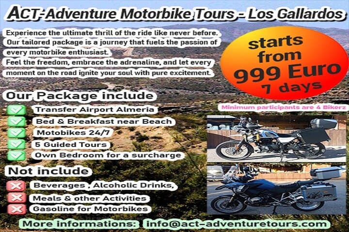 Guided Motorbike Tours from Mojácar: Ride Cabo de Gata & Sierra Alhamilla photo 2