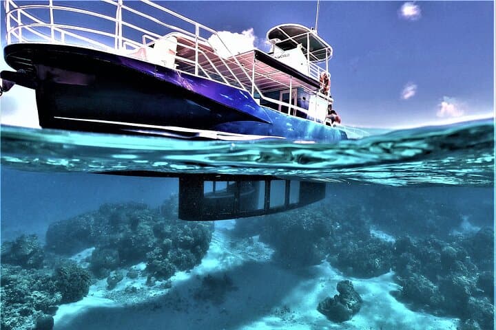 Bora Bora Private Underwater Excursion: Air-Conditioned Lagoon Cabin Experience
