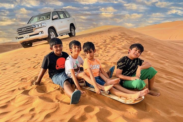 Morning Dubai Desert Safari in Lahbab — Dune Bashing, Camel Ride & Sandboarding photo 2
