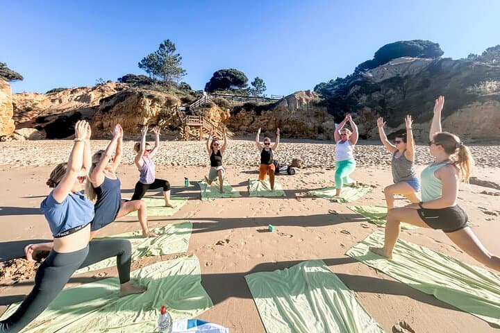 Morning Yoga Flow on Albufeira Beach — Connect with the Elements