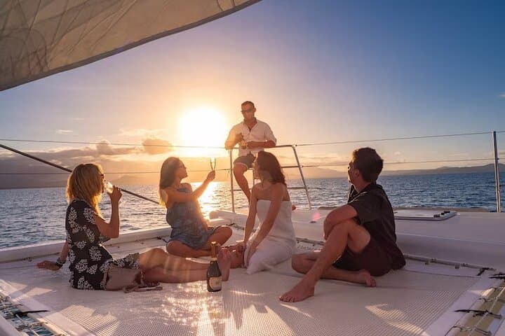 Cozumel Sunset Private Catamaran Adventure — El Cielo & Twilight Swim photo 3