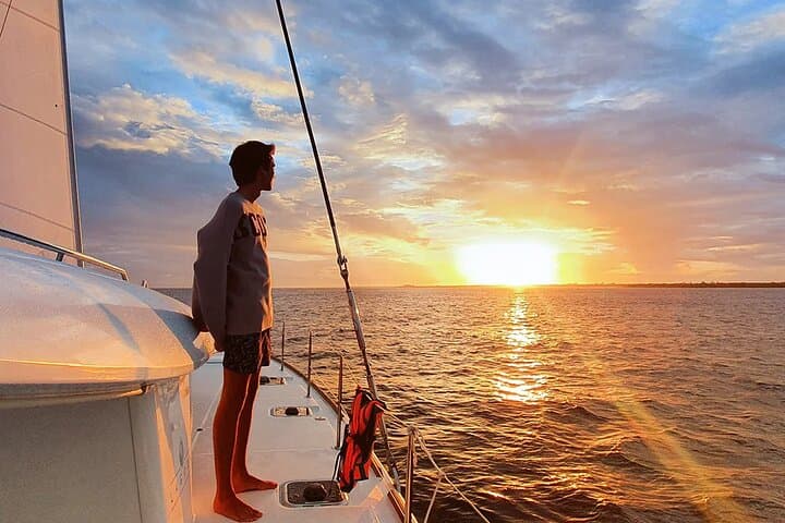 Cozumel Sunset Private Catamaran Adventure — El Cielo & Twilight Swim