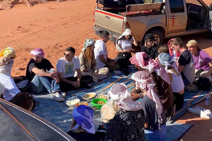 Wadi Rum 4x4 Tours with Bedouin Guide: Jeep, Sunset & Overnight Desert Experience photo 3