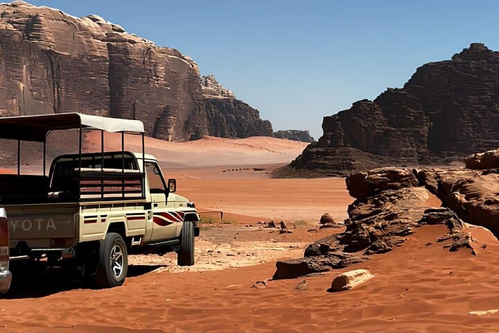 Wadi Rum 4x4 Tours with Bedouin Guide: Jeep, Sunset & Overnight Desert Experience photo 2