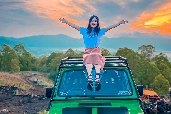 Mount Batur Jeep Sunset: 4x4 Sunset Drive Across Lava Fields and Lake Views photo 2