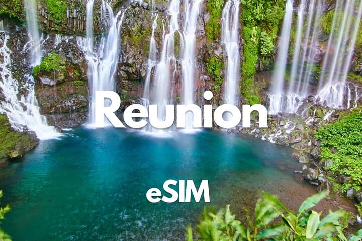 Reunion Island eSIM: Instant Data from 0.5GB/day to 50GB (30 Days)