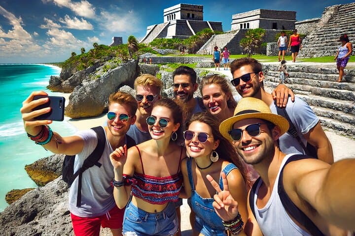 Full-Day Guided Tour to Tulum & Cobá: Cenote Swim, Mayan Ruins & Playa del Carmen