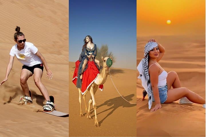 Morning Dubai Desert Safari: Private 4x4 Dune Bashing, Sandboarding & Camel Ride photo 4