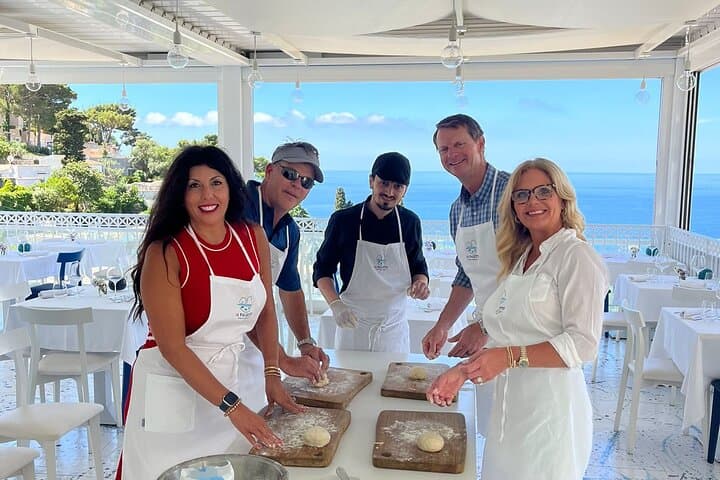 Capri Panoramic Pasta Cooking Class with Wine — Hands-On Terrace Experience