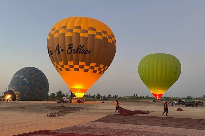 Sunrise Hot Air Balloon Ride Over Luxor's West Bank