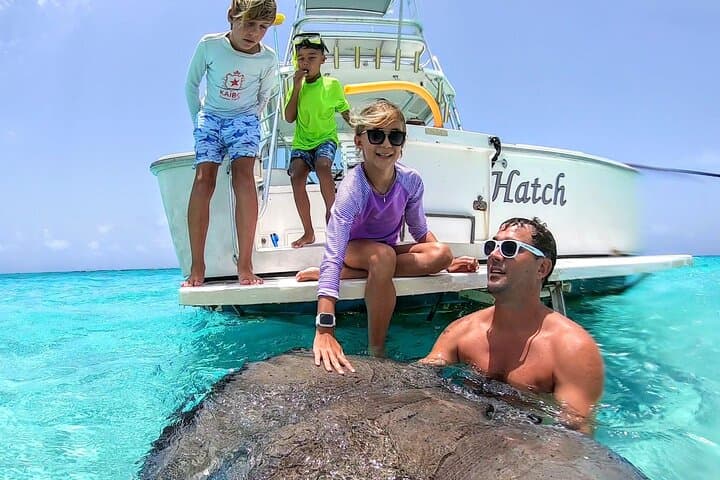 Stingray City Private Charter: 34ft Express Cruiser Snorkel & Starfish Point from West Bay photo 4