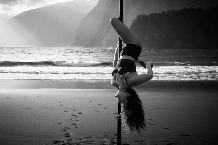 Sunrise Pole Dance Photoshoot on Seixal’s Black Sand Beach, Madeira photo 4