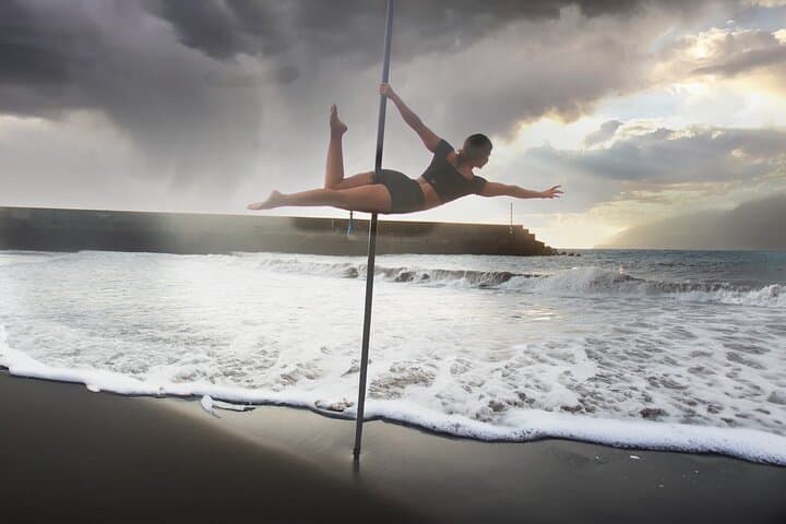 Sunrise Pole Dance Photoshoot on Seixal’s Black Sand Beach, Madeira photo 6