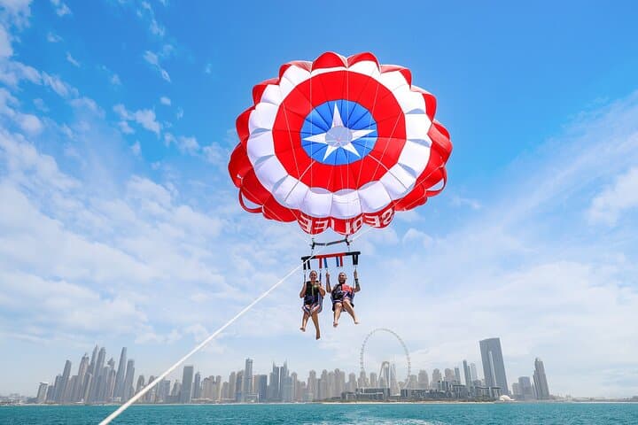 Parasailing Dubai: Palm Jumeirah & JBR Beach Aerial Ride photo 4