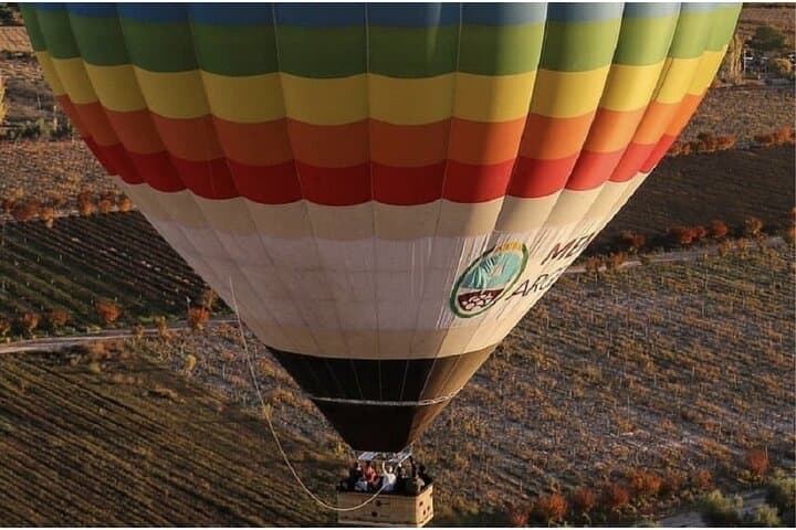 Golden Skies of Mendoza: Sunset Hot Air Balloon Over Vineyards photo 5