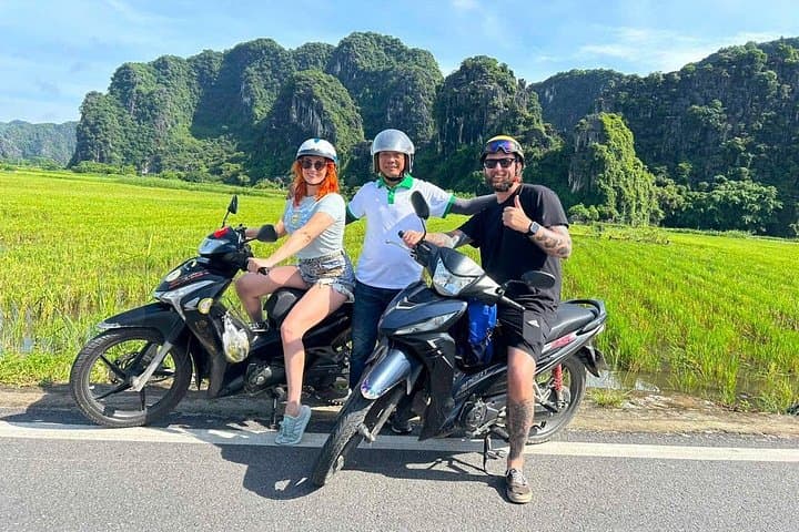 One-Day Ninh Binh Motorbike Tour — Ride Rice Fields, Caves & Local Farms photo 3
