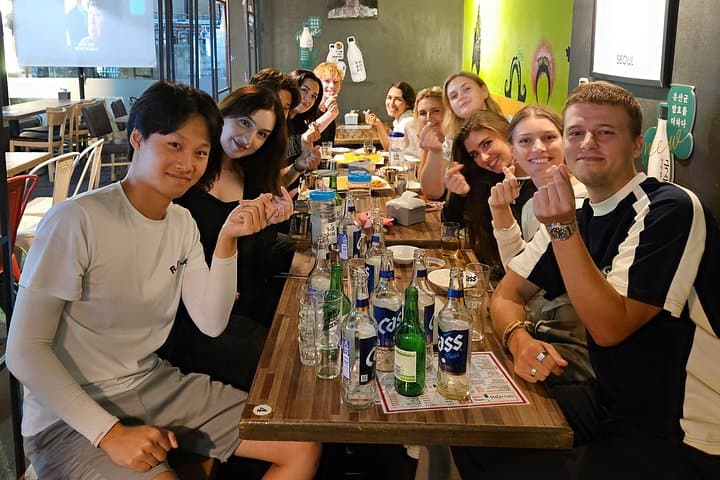 Korean Drinking Games Night in Seoul: Somaek, Soju Bombs & Campus Games photo 1