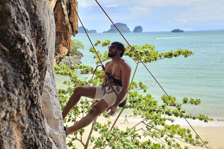 Half-Day Railay Beach Rock Climb & Big Bat Cave — Top-Rope Adventure from Krabi