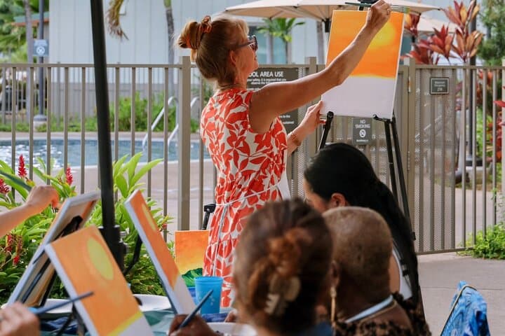 Kapolei Paint Paina: Hawaiian-Style Poolside Paint Party at Residence Inn photo 5