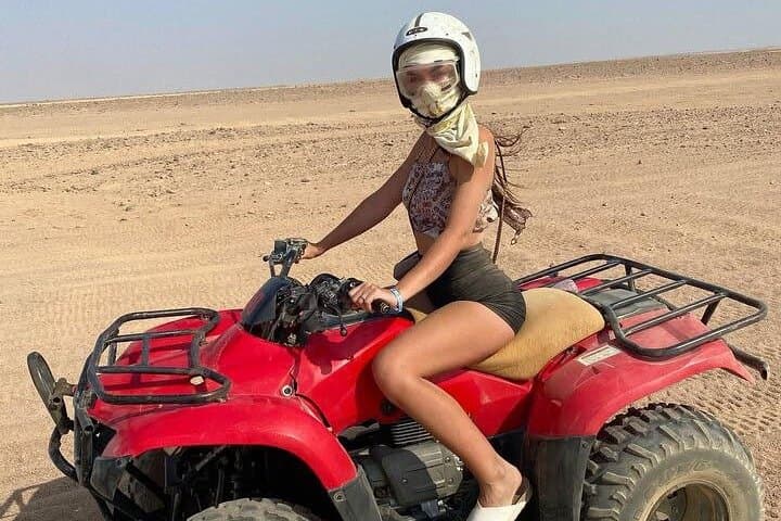 Hurghada Desert Quad Bike Adventure with Bedouin Camel Ride