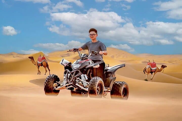 Red Dunes Quad-Bike Self-Drive and Camel Trekking Experience in Dubai photo 6