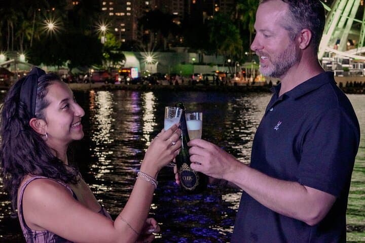 Champagne City Lights: Miami Night Boat Tour on Biscayne Bay photo 3
