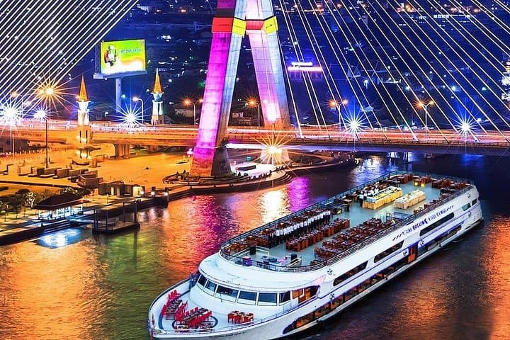 Moonlit Dinner on the Chao Phraya: White Orchid River Cruise in Bangkok photo 3