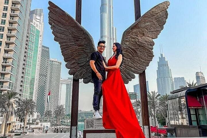 Dubai Flying Dress Drone Videography: Burj Khalifa to Palm Jumeirah photo 1