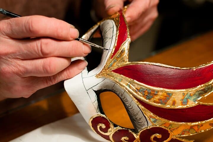 Venice Carnival Mask Decoration Workshop at Casanova's Prison near St. Mark's photo 6