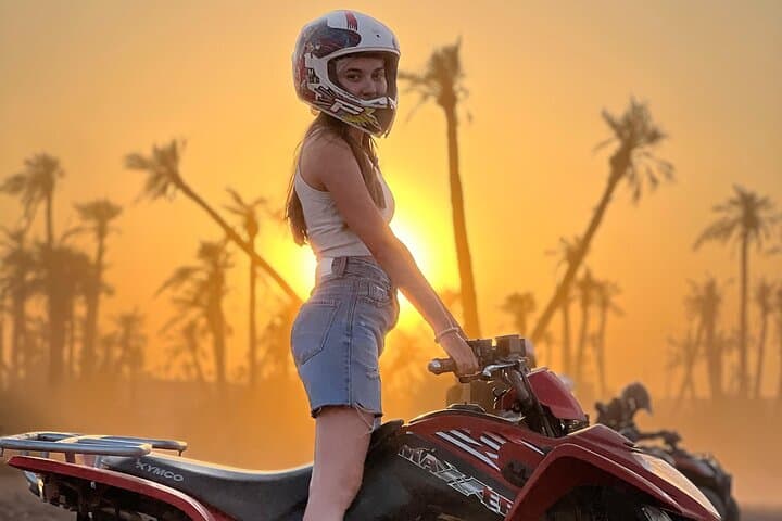 Sunset Quad Biking in Marrakech’s Palmeraie: ATV Tours & Local Tea Breaks