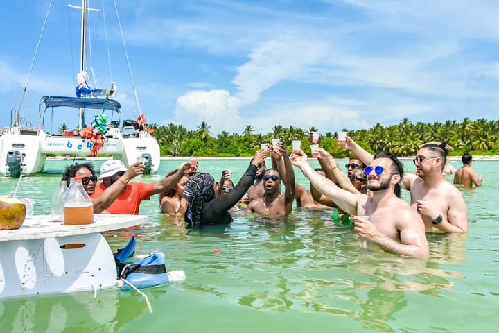 Catamaran Party and Snorkel Cruise in Punta Cana — Half-Day Drinks & Reef Snorkeling photo 1