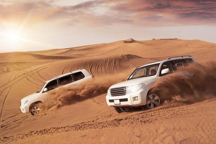 Dubai Desert Safari with Dune Bashing, Camel Rides & Bedouin BBQ